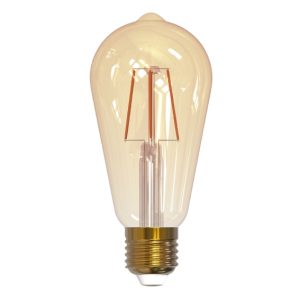 LAMPADINA SMART WI-FI LED FILAMENT EDISON ST64 E27 7W LUCE CALDA