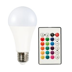 LAMPADINA SMART WI-FI LED GOCCIA E27 RGB E CCT CON TELECOMANDO