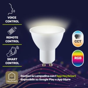 FARETTO SMART WI-FI LED GU10 RGB E CCT