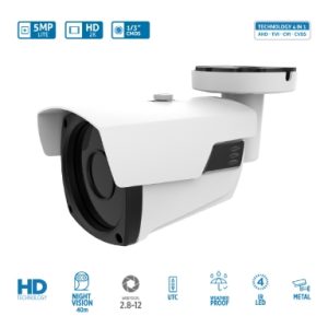 TELECAMERA BULLET 5M LITE VARIFOCALE IR LED