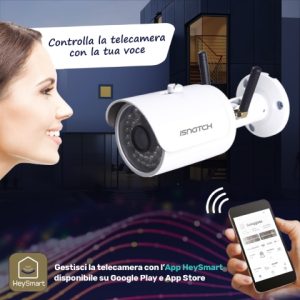 TELECAMERA IP WI-FI + 3G DA ESTERNO HD 720P APP HEY SMART